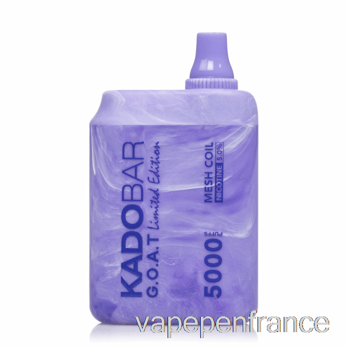 Kado Bar Br5000 Stylo Vape Jetable Myrtille Menthe